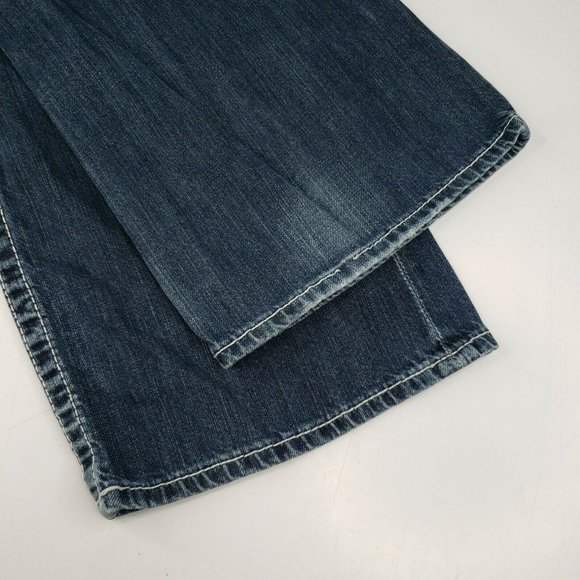 Big Star Buckle 'Orion' Dark Wash Slim Boot Jeans 34L 34x33 - Picture 8 of 12